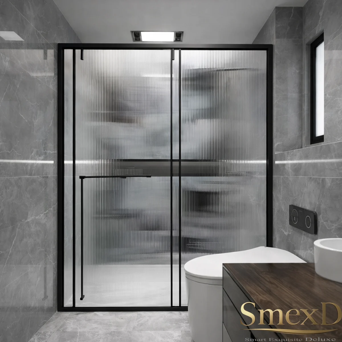 Vách kính tắm 180 độ cửa trượt 1 cánh 1 fix giải pháp cho nhà tắm sang trọng